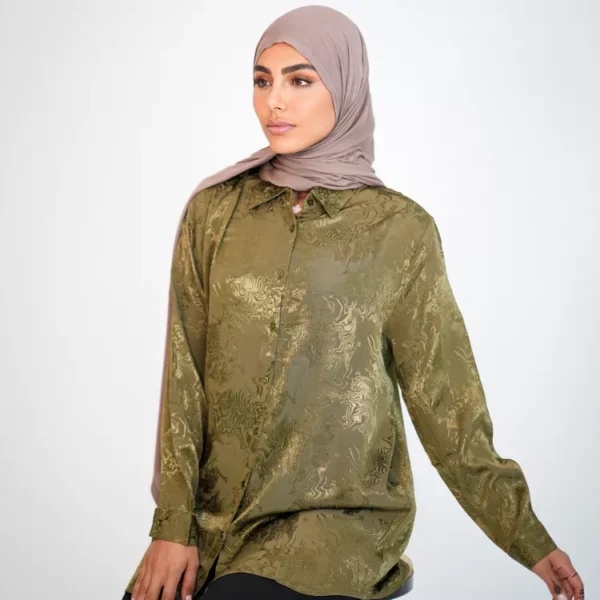 شومیز ژاکارد ترک برند ORFEO NEGRO