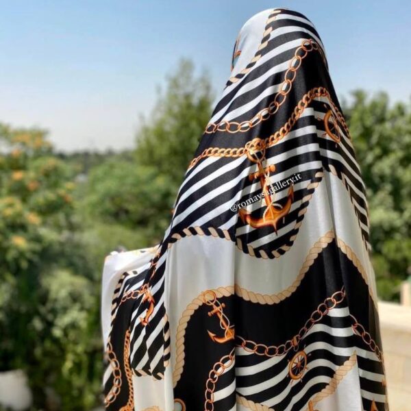 چادر سیلک طرح لنگر