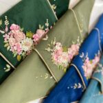 جانماز دو تکه ربان دوزی طرح دسته گل - Image 2