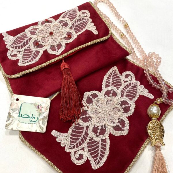 جانماز کیفی دانتل دوزی