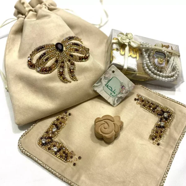 جانماز کیفی جواهردوزی مدل کیسه ای